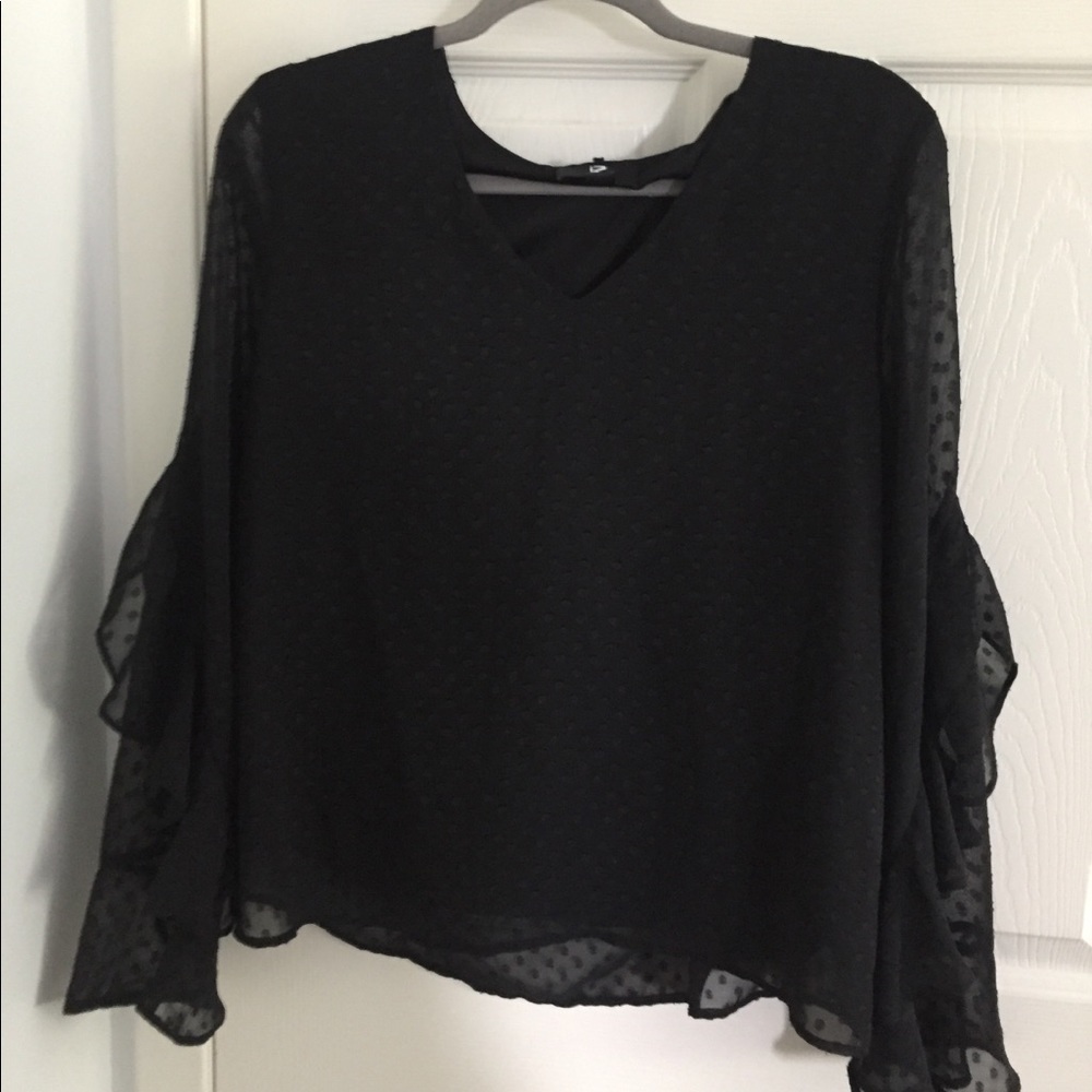 IZ Byer Black Blouse